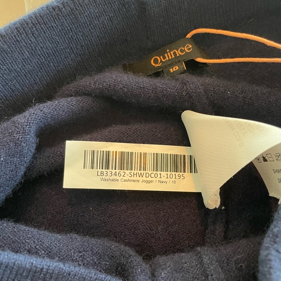 Quince Cashmere Navy Sweatpants Size 10 Kids - Picture 6 of 8